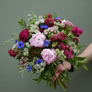 A luxury British Flower studio florist choice bouquet Kensington flowers