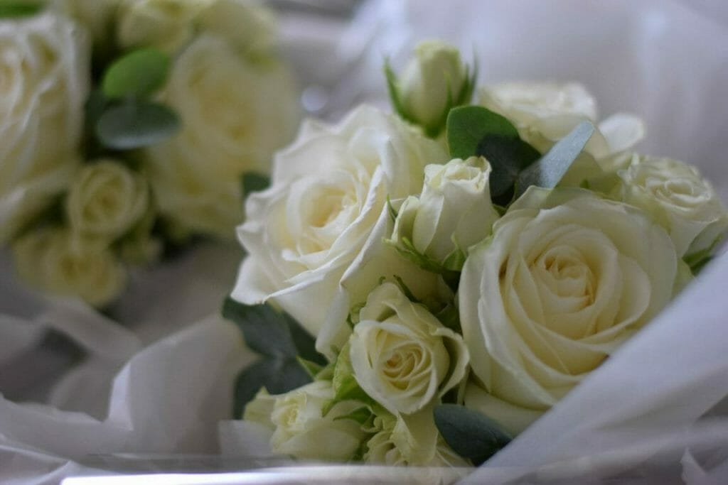 Rose bridal flowers