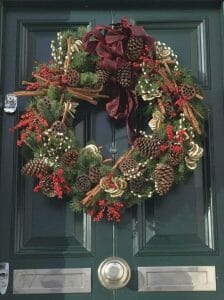 Large door wreath