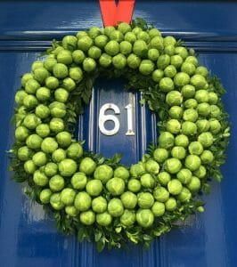 Brussel sprout wreath