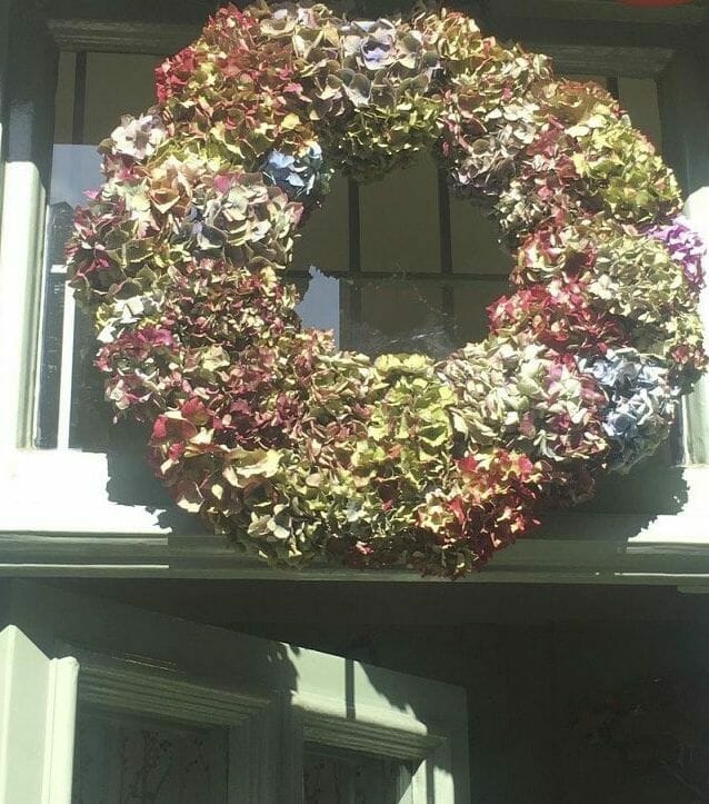 KF Studio Dried Hydrangea wreath