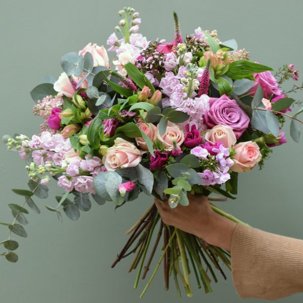 Scented garden bouquet Pink shades available from Kensington flowers London