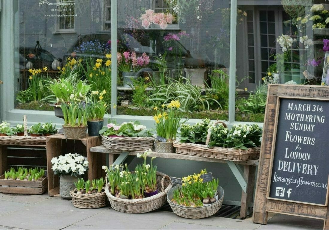 Kensington Flowers Shop front March